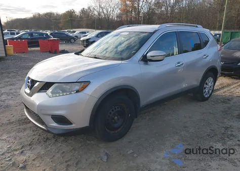 2016 Nissan Rogue S z USA, uszkodzony, nr VIN KNMAT2MV7GP595640